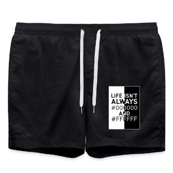 Designer Graphic Designer Designer Artist - Swim Trunks - black - Front - AI Model Male 185 light (185cm)