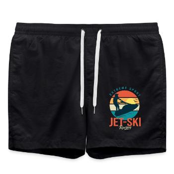 jet-ski sport club jetski jet ski sport - Swim Trunks - black - Front - AI Model Male 185 light (185cm)