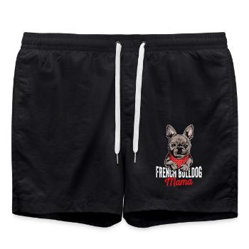 French Bulldog Mama Frenchie Mistress Idée Cadeau - Short de bain - noir - Devant - AI Model Male 185 light (185cm)