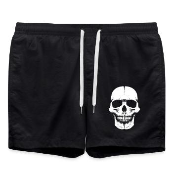Skull Head Fun - 666 - Schädel - Short de bain - noir - Devant - AI Model Male 185 light (185cm)