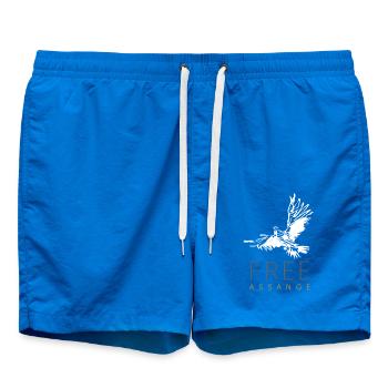 Libérez Assange Freedom pour Julian Assange Pigeon - Short de bain - cobalt blue - Devant