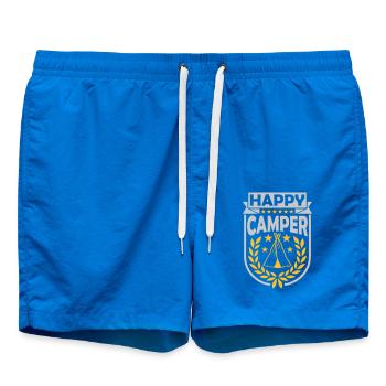 Happy Camper Logo Tente - Short de bain - cobalt blue - Devant