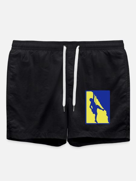 Mountaineering Hobby Rock Climbing - Swim Trunks - black