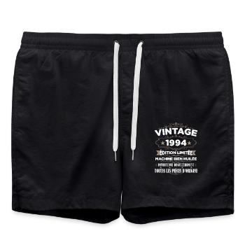 Vintage 1994 Édition Limitée - Short de bain - noir - Devant - AI Model Male 185 light (185cm)
