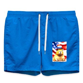 Nagetier "Capybara President" - Badeshorts - Cobalt blue - Vorne
