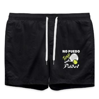 Je ne peux pas avoir d’athlètes de padel - Short de bain - noir - Devant - AI Model Male 185 light (185cm)