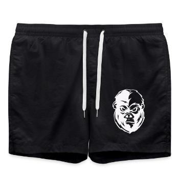 gorilla face tier - Badeshorts - Schwarz - Vorne - AI Model Male 185 light (185cm)