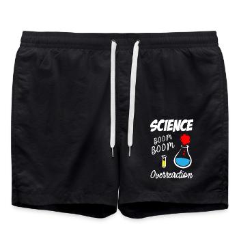 Science Overreaction - Badeshorts - Schwarz - Vorne - AI Model Male 185 light (185cm)
