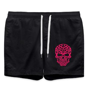 pink skull street - Short de bain - noir - Devant - AI Model Male 185 light (185cm)