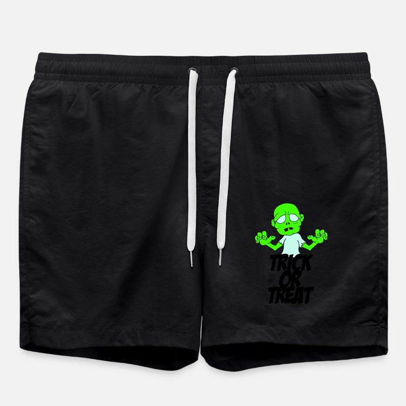 zombie trick or treat - Badeshorts - Schwarz