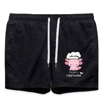 Chefkoch Axolotl - Badeshorts - Schwarz - Vorne - AI Model Male 185 light (185cm)
