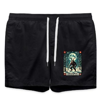 Krampusse - Badeshorts - Schwarz - Vorne - AI Model Male 185 light (185cm)