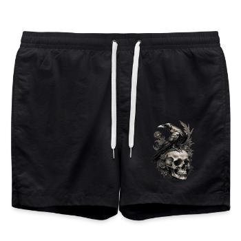 Dark Soul - Swim Trunks - black - Front - AI Model Male 185 light (185cm)