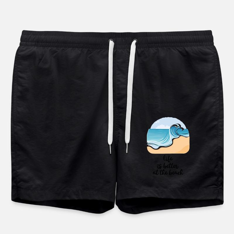 Beach love - Swim Trunks - black