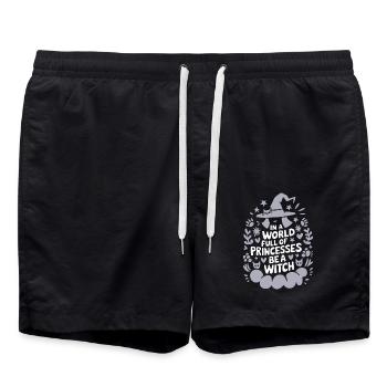 For magical kawaii lovers - Swim Trunks - black - Front - AI Model Male 185 light (185cm)