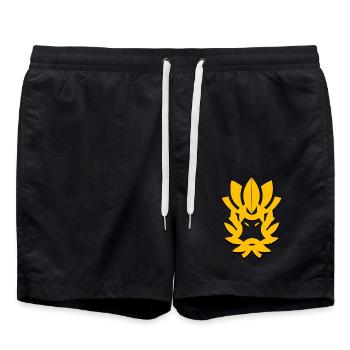 Samourai - Short de bain - noir - Devant - AI Model Male 185 light (185cm)