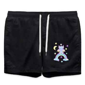 Chauve-souris Enfants Enfant Bébé Chauves-souris - Short de bain - noir - Devant - AI Model Male 185 light (185cm)