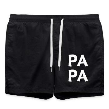 Idée Cadeau pour Papa - Short de bain - noir - Devant - AI Model Male 185 light (185cm)