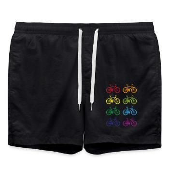 Bike - Badeshorts - Schwarz - Vorne - AI Model Male 185 light (185cm)