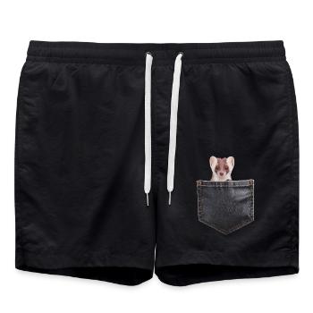 Wiesel - Badeshorts - Schwarz - Vorne - AI Model Male 185 light (185cm)