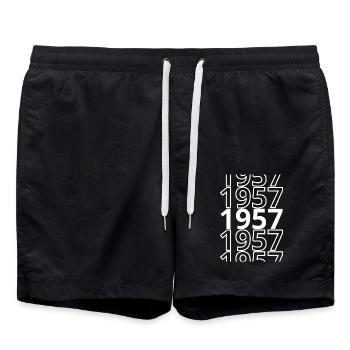 1957 1957 1957 - Short de bain - noir - Devant - AI Model Male 185 light (185cm)