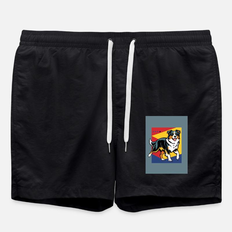 chien berger australien - Short de bain - noir