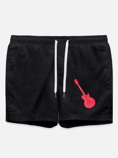 Guitar 1 - Swim Trunks - black