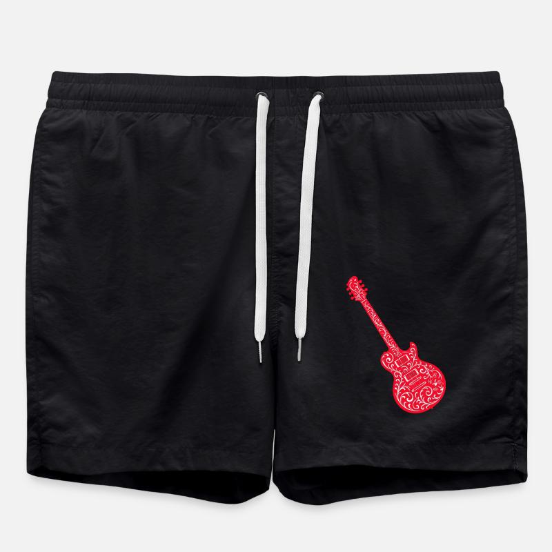Guitar 1 - Swim Trunks - black