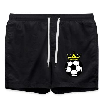 Couronne de ballon de football - Short de bain - noir - Devant - AI Model Male 185 light (185cm)