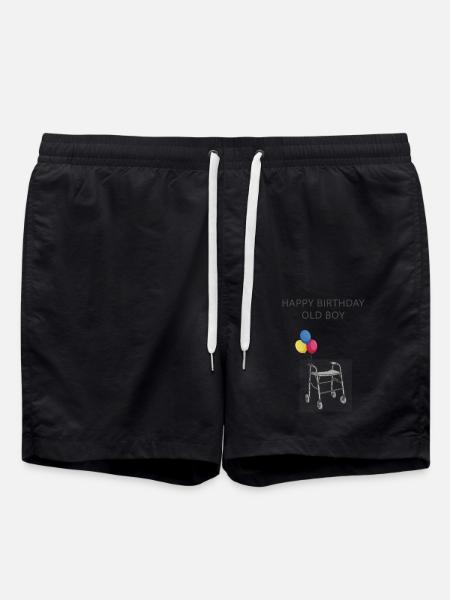 Happy birthday old boy - Swim Trunks - black