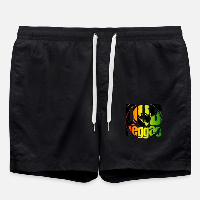 Dub reggae - Swim Trunks - black