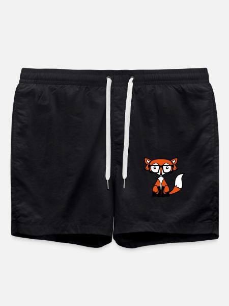 Nerd Fuchs Design - Swim Trunks - black