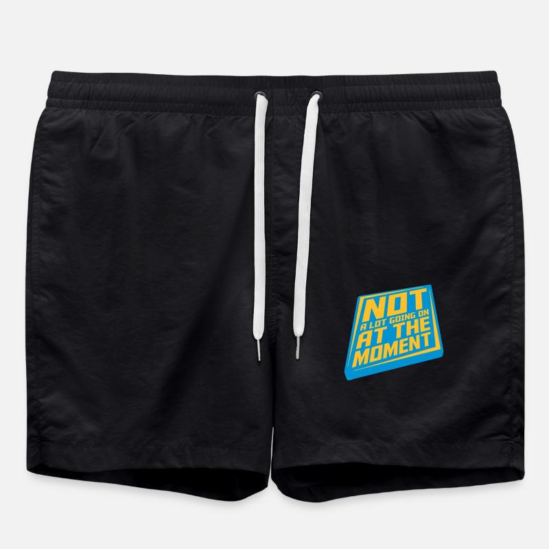 Not much going on - Badeshorts - Schwarz