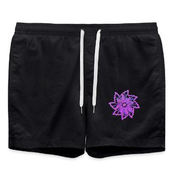 Flower - Swim Trunks - black - Front - AI Model Male 185 light (185cm)