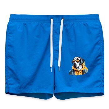 Held Skizze | Dalmatinischer Feuerwehrmann - Badeshorts - Cobalt blue - Vorne