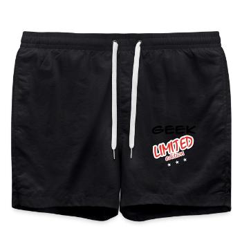 GEEK LIMITED EDITION - Short de bain - noir - Devant - AI Model Male 185 light (185cm)