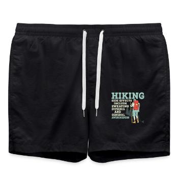 Les effets secondaires de la randonnée comprennent la transpiration de la randonnée en montagne - Short de bain - noir - Devant - AI Model Male 185 light (185cm)
