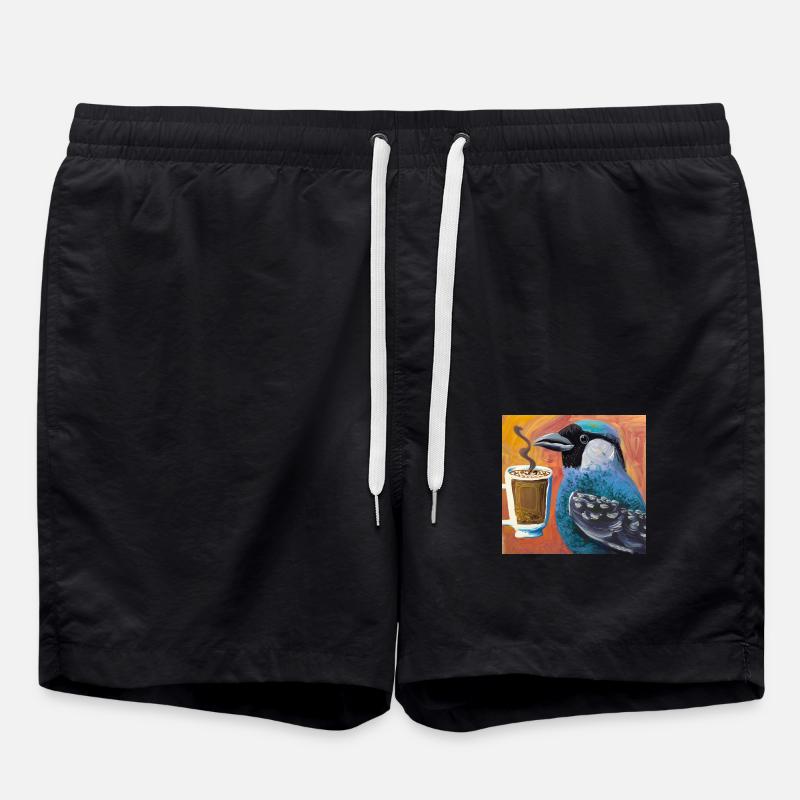 Coffee? - Swim Trunks - black