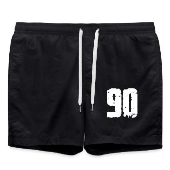 90 Nombre Vintage - Short de bain - noir - Devant - AI Model Male 185 light (185cm)