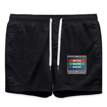 PVM Lover - RetroGameBazar - Short de bain - noir - Devant - AI Model Male 185 light (185cm)