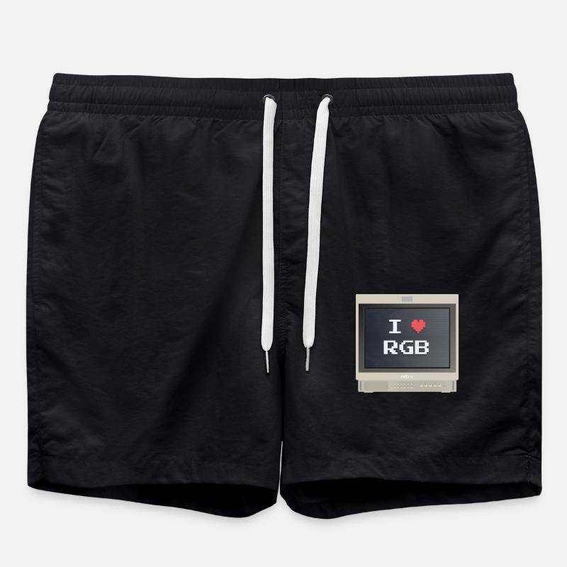PVM Lover - RGB-Lüfter - Badeshorts - Schwarz