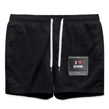 PVM Lover - J'aime mon BVM - Short de bain - noir - Devant - AI Model Male 185 light (185cm)