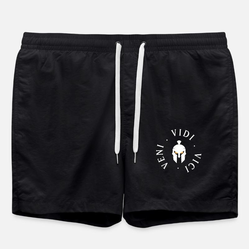 Logo - Veni Vidi Vici - Swim Trunks - black