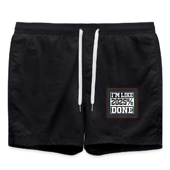 Classe de 2025 Abitur Abiturient Abitur 2025 - Short de bain - noir - Devant - AI Model Male 185 light (185cm)