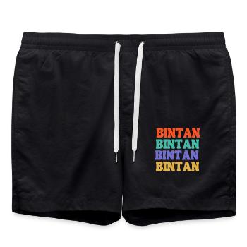 Bintan Indonesia - Swim Trunks - black - Front - AI Model Male 185 light (185cm)