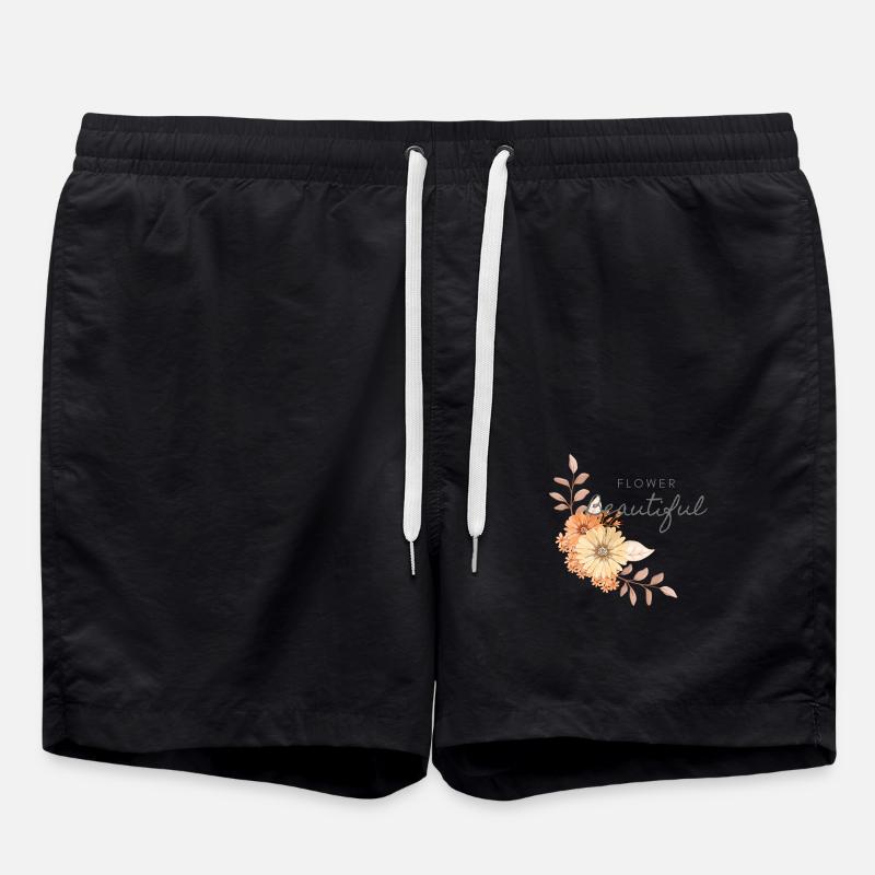 Fleur - Short de bain - noir