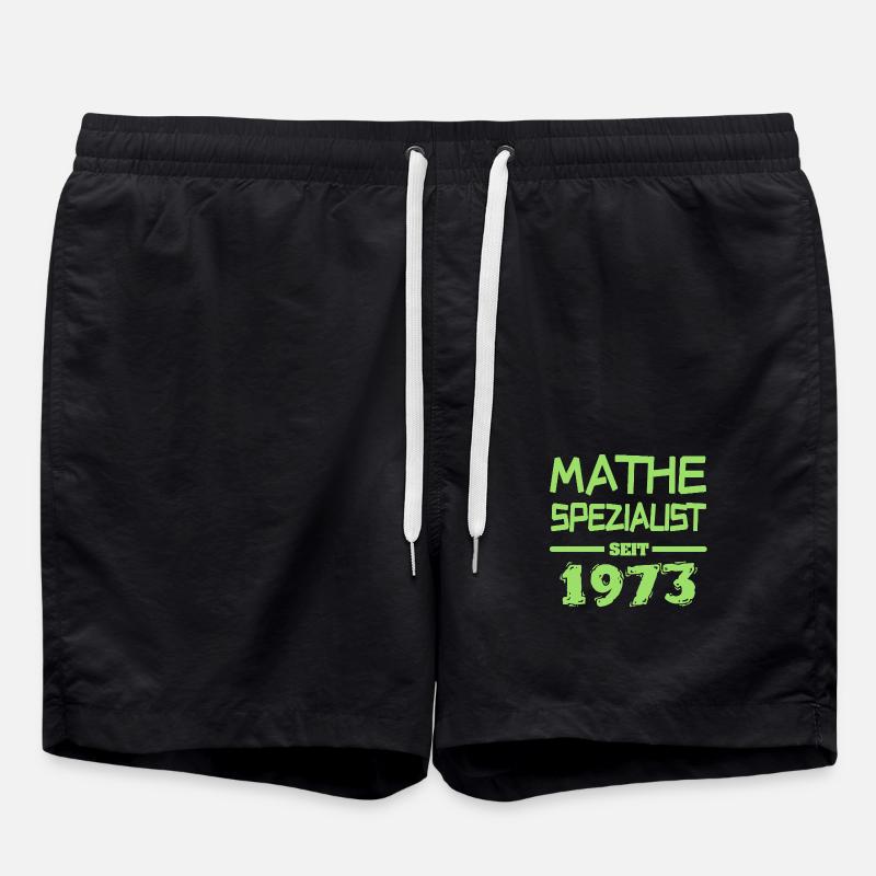 Mathématiques 1973 - Short de bain - noir