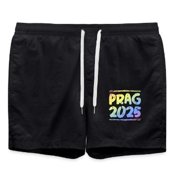 Prague 2025 Coloré - Short de bain - noir - Devant - AI Model Male 185 light (185cm)