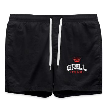 Grill Team - Swim Trunks - black - Front - AI Model Male 185 light (185cm)