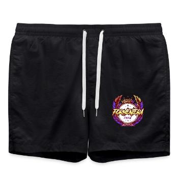 Formentera Crew Bunt - Badeshorts - Schwarz - Vorne - AI Model Male 185 light (185cm)